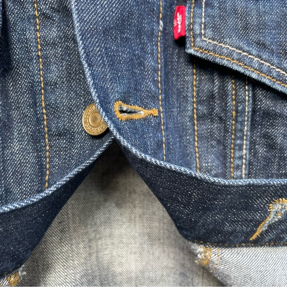 levis denim jacket in medium wash size S mens modern type III - Picture 11 of 16